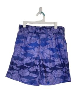 GAP Kids Purple Shark Patterned Swim Trunks